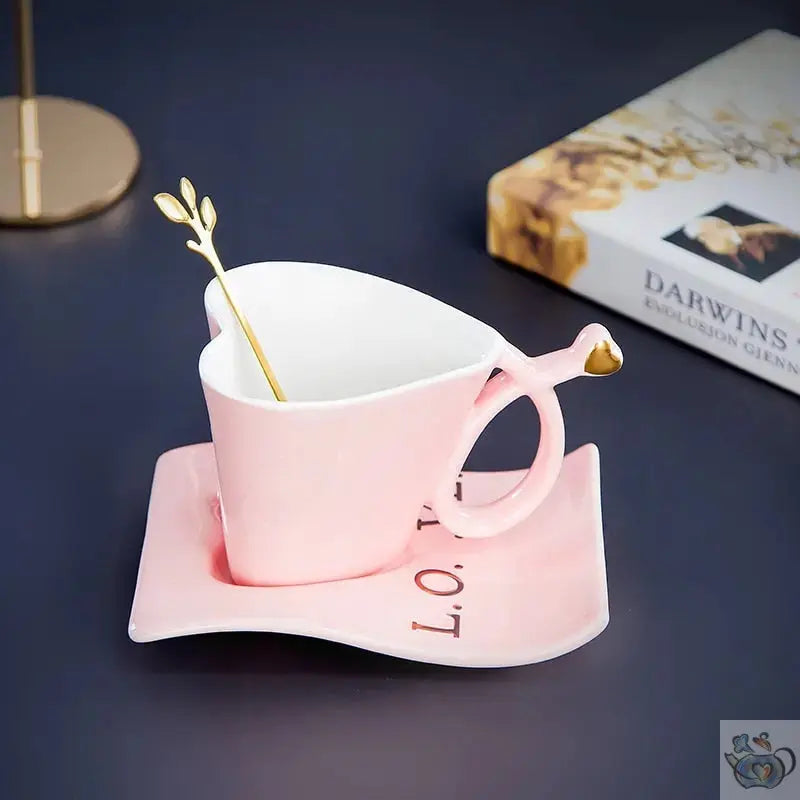 ​Tasse à thé ou café en porcelaine coeur | Théières à la folie