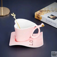 Thumbnail for ​Tasse à thé ou café en porcelaine coeur | Théières à la folie
