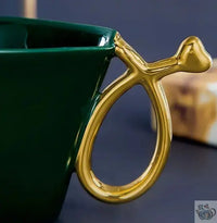 Thumbnail for ​Tasse à thé ou café en porcelaine coeur | Théières à la folie