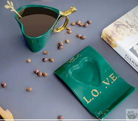 Thumbnail for ​Tasse à thé ou café en porcelaine coeur | Théières à la folie