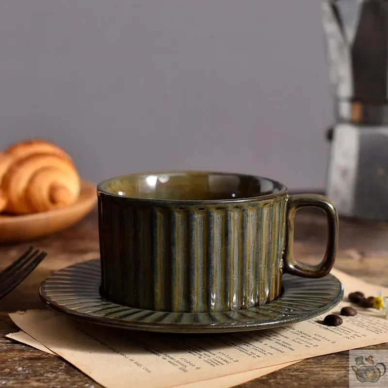 Tasse à thé ou café céramique rustique gaufrée | Théières à la folie