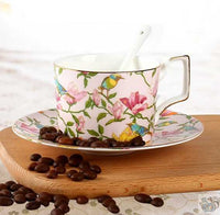 Thumbnail for Tasse à thé ou café porcelaine jardin exotique | Théières à la folie