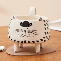 Thumbnail for Tasse céramique ludique chat sur 4 pattes | Théières à la folie