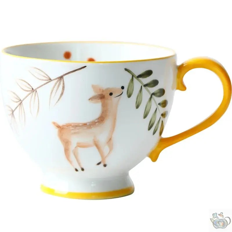 Tasse en céramique aux animaux de la forêt | Théières à la folie