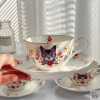 Thumbnail for Tasse en porcelaine classique avec joli Minou | Théières à la folie