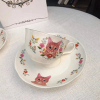 Thumbnail for Tasse en porcelaine classique avec joli Minou | Théières à la folie