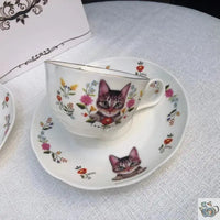 Thumbnail for Tasse en porcelaine classique avec joli Minou | Théières à la folie