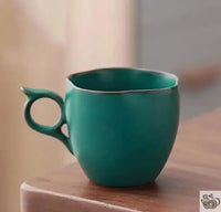 Thumbnail for Tasse en porcelaine, soucoupe feuille de Ginkgo | Théières à la folie