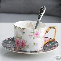 Thumbnail for Tasse occidentale en porcelaine fleurie | Théières à la folie