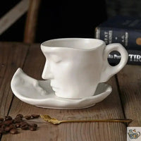 Thumbnail for Tasse porcelaine visage art déco | Théières à la folie