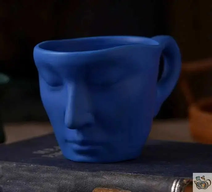 Tasse porcelaine visage art déco | Théières à la folie