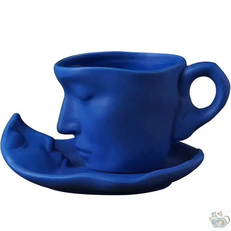 Tasse porcelaine visage art déco | Théières à la folie