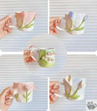 Thumbnail for Tasse romantique fleurs 3D | Théières à la folie