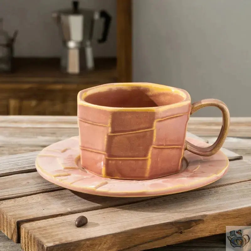 Tasse rustique en céramique taillée au couteau | Théières à la folie