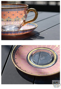 Thumbnail for Tasse turque verre décoré couleurs et or | Théières à la folie