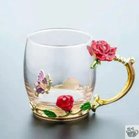 Thumbnail for Tasses à thé en verre couleurs romantiques | théières à la folie