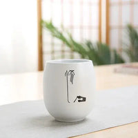 Thumbnail for Tasses japonaises en porcelaine blanche Zen | Théières à la folie