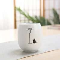 Thumbnail for Tasses japonaises en porcelaine blanche Zen | Théières à la folie