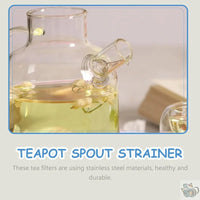 Thumbnail for Teapot Spiral Spout Filter Strainer Kitchen Gadget Stainless Steel Nozzle Spring Coffee | Théières à la folie