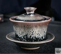 Thumbnail for Théière Gaiwan porcelaine noire JianZhan | Théières à la folie