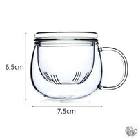 Thumbnail for ​Théière Mug en verre fleuri | Théières à la folie