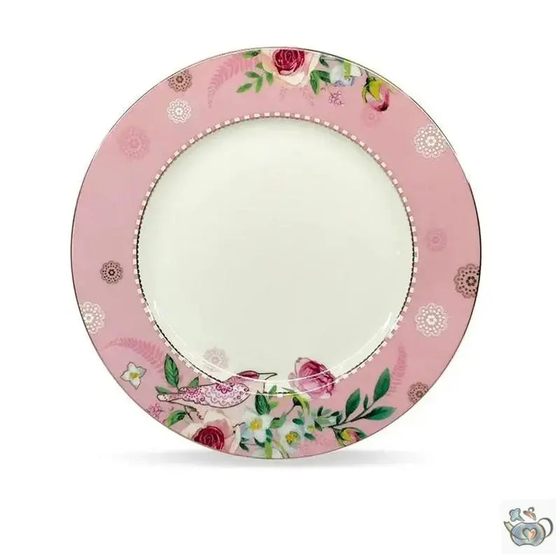 Théière à compléter en céramique rose et blanc | Théières à la folie