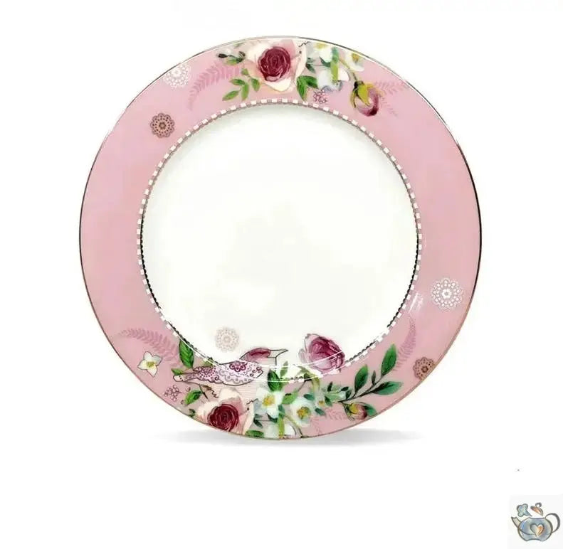 Théière à compléter en céramique rose et blanc | Théières à la folie