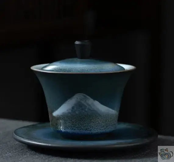 ​Théière céramique Gaiwan la montagne | Théières à la folie