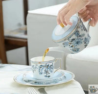 Thumbnail for Théière en porcelaine doux motifs floraux | Théières à la folie