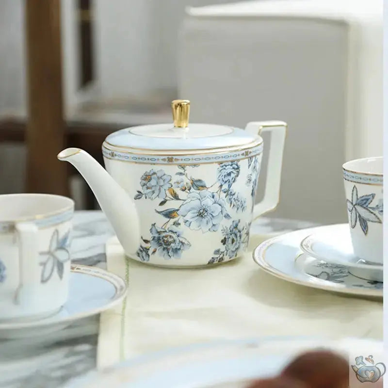 Théière en porcelaine doux motifs floraux | Théières à la folie