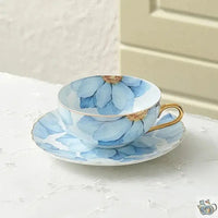 Thumbnail for Théière et tasse fleuries en porcelaine fine | Théières à la folie