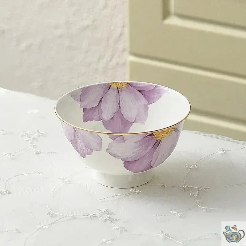 Théière et tasse fleuries en porcelaine fine | Théières à la folie