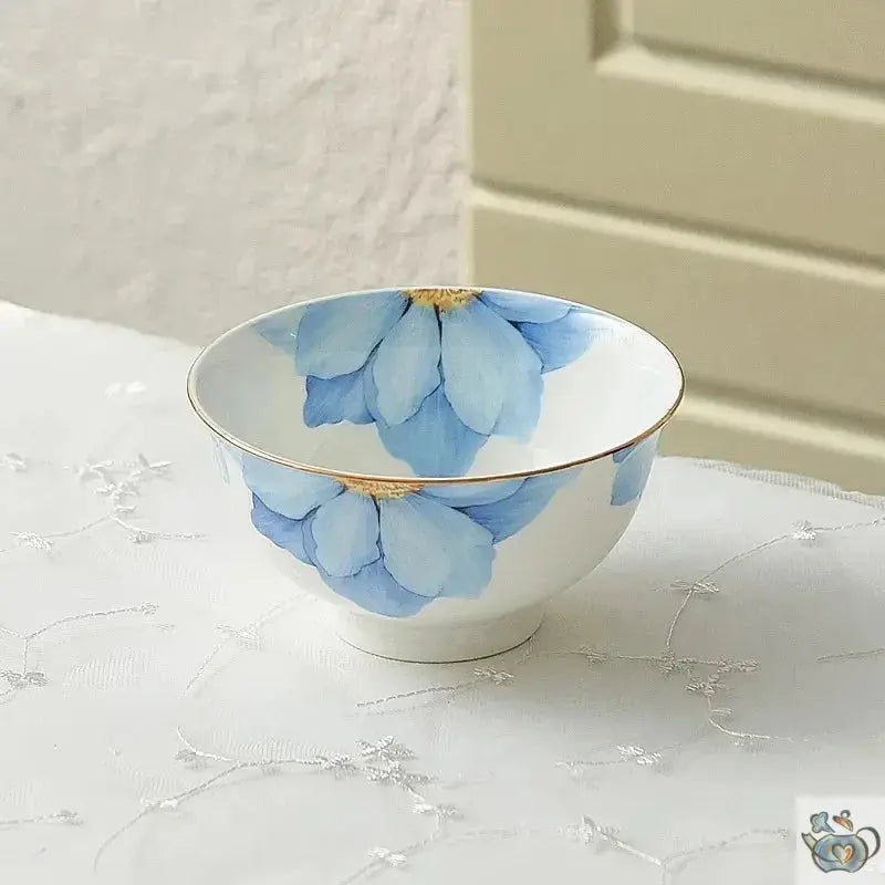 Théière et tasse fleuries en porcelaine fine | Théières à la folie