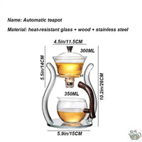 Thumbnail for Théière magnétique en verre avec supports | Théières à la folie