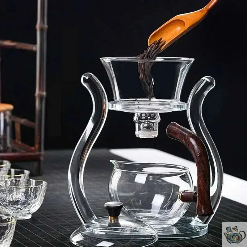 Théière magnétique en verre avec supports | Théières à la folie