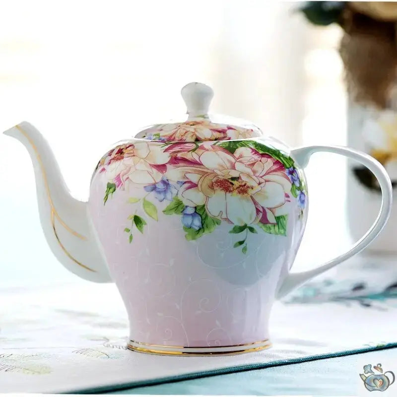 ​Théière porcelaine "les fleurs du jardin"  |  Théières à la folie