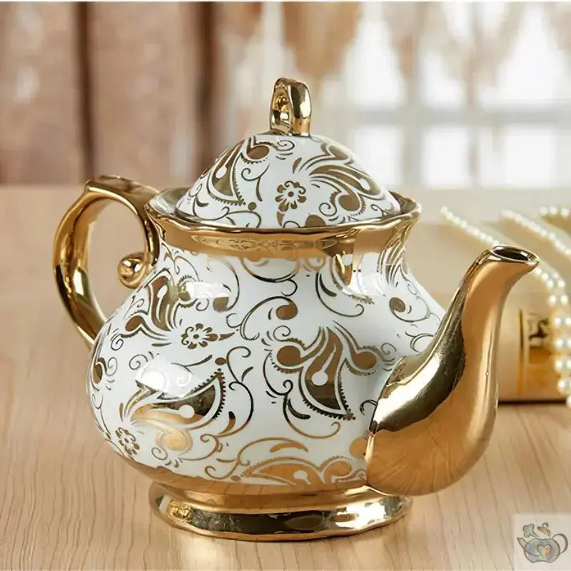 Théière porcelaine avec tasses à l'anglaise | Théières à la folie