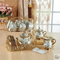 Thumbnail for Théière porcelaine avec tasses à l'anglaise | Théières à la folie