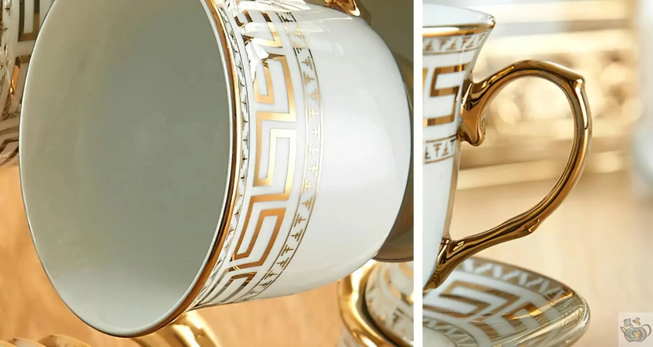 Théière porcelaine avec tasses à l'anglaise | Théières à la folie