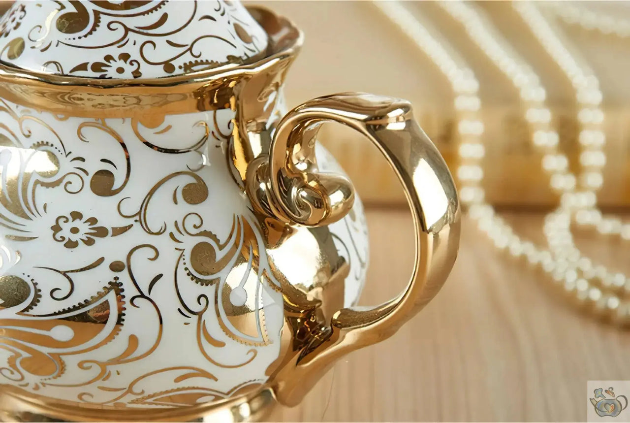 Théière porcelaine avec tasses à l'anglaise | Théières à la folie
