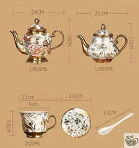 Thumbnail for Théière porcelaine avec tasses à l'anglaise | Théières à la folie