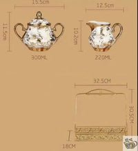 Thumbnail for Théière porcelaine avec tasses à l'anglaise | Théières à la folie