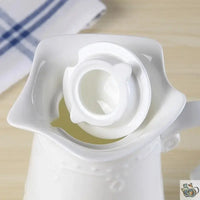 Thumbnail for Théière porcelaine blanche d'antan et 2 tasses | Théières à la folie