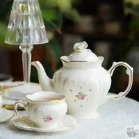 Thumbnail for Théière porcelaine d'antan aux petites roses | Théières à la folie