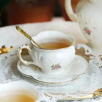 Thumbnail for Théière porcelaine d'antan aux petites roses | Théières à la folie