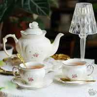 Thumbnail for Théière porcelaine d'antan aux petites roses | Théières à la folie