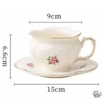 Thumbnail for Théière porcelaine d'antan aux petites roses | Théières à la folie