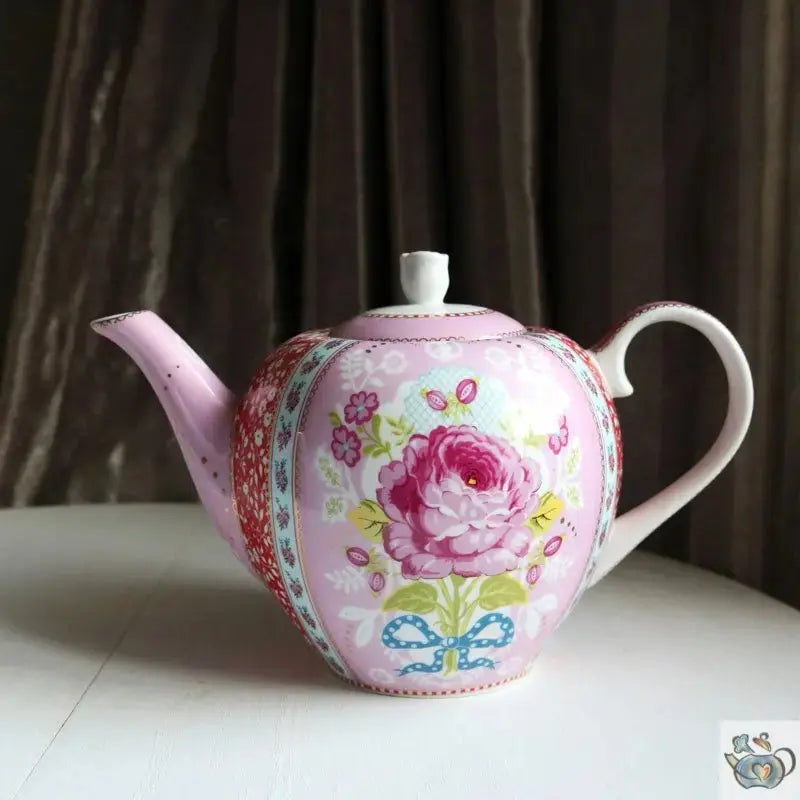 Théière porcelaine motifs folklore chinois | Théières à la folie