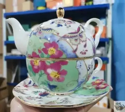 Théière solitaire à l'anglaise aux papillons | Théières à la folie