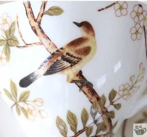Théière solitaire à l'anglaise nature et oiseaux | Théières à la folie
